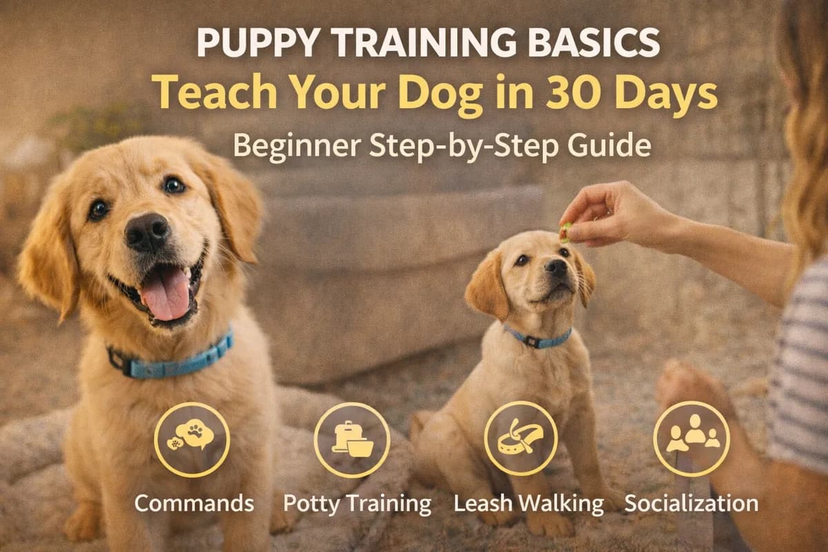 Puppy Training Basics: Teach Your Dog in 30 Days (Beginner Step-by-Step Guide)